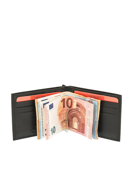 Leather Men's Card Wallet With RFID Black