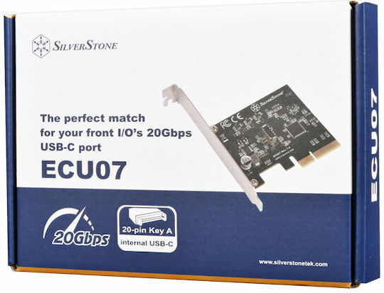 Silverstone Placă PCIe în Port USB 3.2 ECU07
