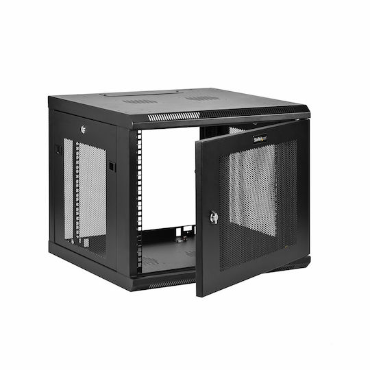 StarTech Επιτοίχια Καμπίνα Rack 9U 55.1x60.2x50.2cm Μαύρο RK920WALM