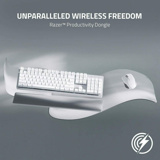 Razer Pro Type Ultra Безжично Само клавиатура Английски US Бял