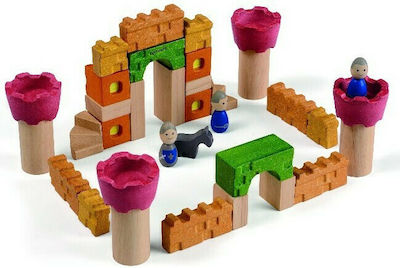 Plan Toys Bausteine Κάστρο Ιπποτών Holz für 3+ Jahre 35Stück