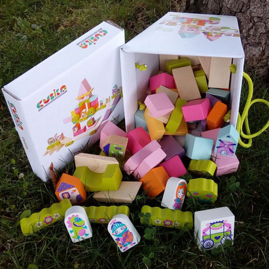 Cubika Bauklötze The Flower City Für 1,5+ Jahre 54 Stück