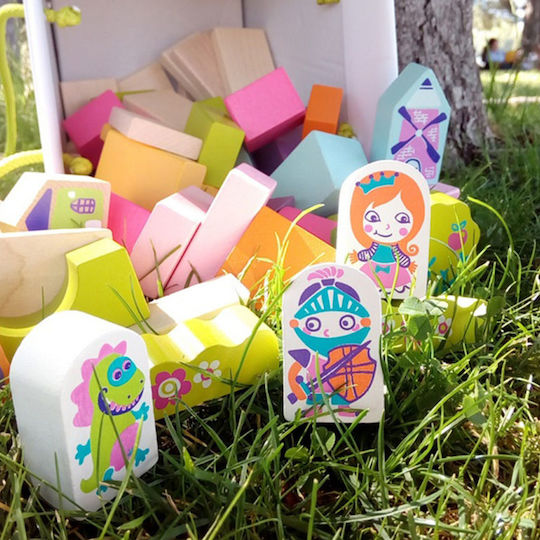 Cubika Bauklötze The Flower City Für 1,5+ Jahre 54 Stück