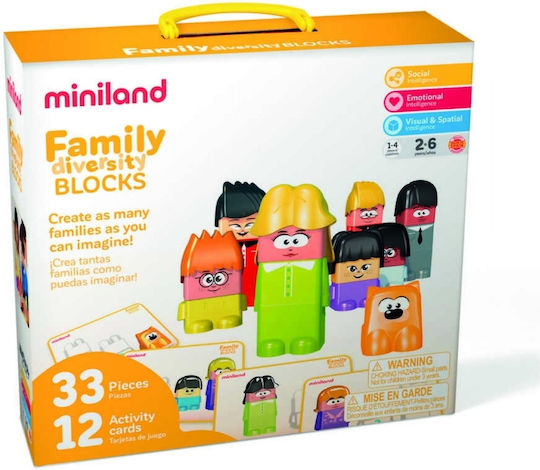 Miniland Blocks Super Blocks Diversity for 2+ Years 32pcs