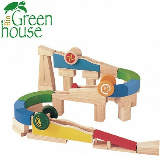 Plan Toys Τουβλάκια Οικοδομικό Υλικό με Ρόδες Ξύλινα για 4+ Ετών 36τμχ