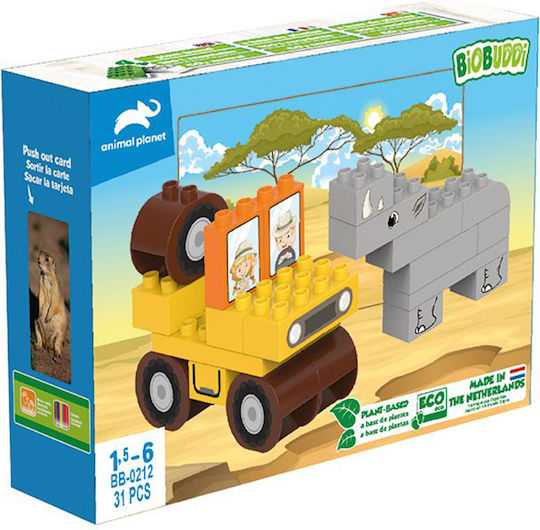 Biobuddi Blocks Animal Planet Jeep for 1.5-6 years Years 31pcs