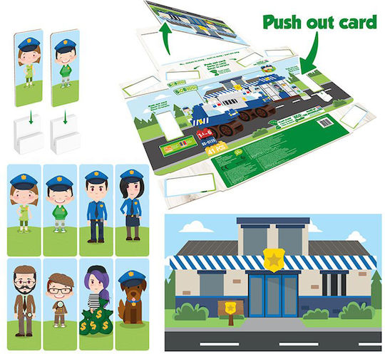 Biobuddi Blocks Police Station & Patrol Car for 1.5-6 years Years 41pcs