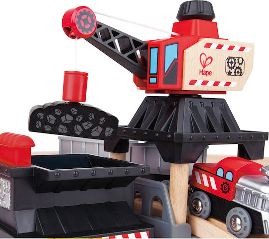 Hape Railway Mining Loader Set with Train made of Wood for 3+ years+ Years