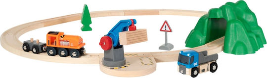Brio Toys Starter Lift Load Σετ με Τρενάκι από Ξύλο για 3+ Ετών