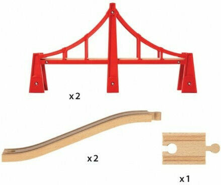 Brio Toys Double Suspension Bridge Αξεσουάρ Σιδηρόδρομου για 3+ Ετών