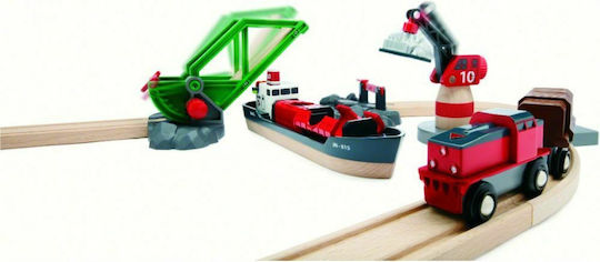 Brio Toys Cargo Harbour Σετ με Τρενάκι για 3+ Ετών