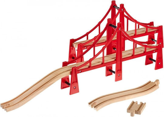 Brio Toys Double Suspension Bridge Αξεσουάρ Σιδηρόδρομου για 3+ Ετών