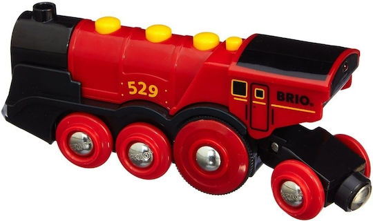 Brio Toys Mighty Red Action Locomotive Τρενάκι με Ήχο και Φως για 3+ Ετών