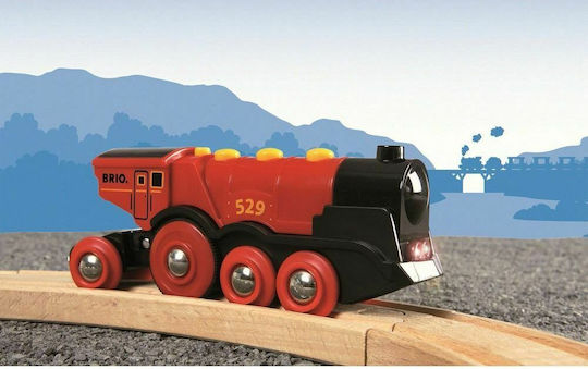 Brio Toys Mighty Red Action Locomotive Τρενάκι με Ήχο και Φως για 3+ Ετών