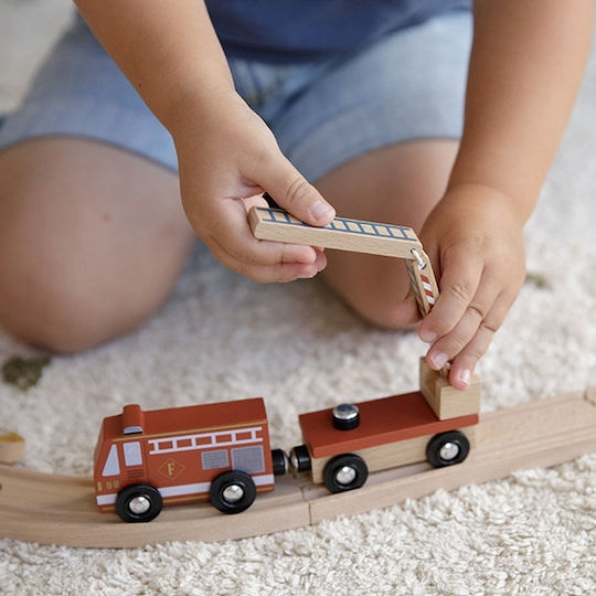 Little Dutch Firefighting Extension Railroad Accessories made of Wood for 3+ years+ Years