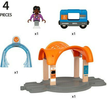 Brio Toys Smart Tech Sound Action Σετ με Τρενάκι με Ήχο και Φως για 3+ Ετών
