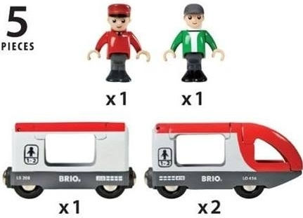 Brio Toys Travel Σετ με Τρενάκι από Ξύλο για 3+ Ετών