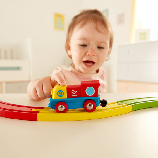 Hape Brave Little Engine Trenuleț din Lemn pentru 1,5+ ani+ Ani