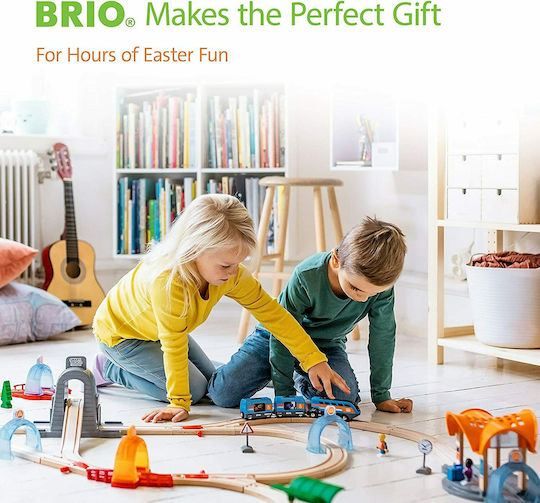 Brio Toys Railway Crossing Αξεσουάρ Σιδηρόδρομου από Ξύλο για 3+ Ετών