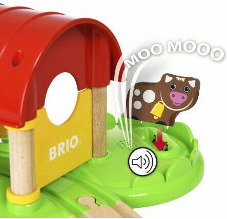 Brio Toys My First Farm Set with Train with Sound for 1.5+ years+ Years