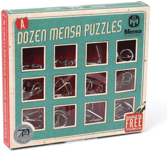 Mensa Dozen Puzzles Γρίφος από Μέταλλο για 6+ Ετών 1071