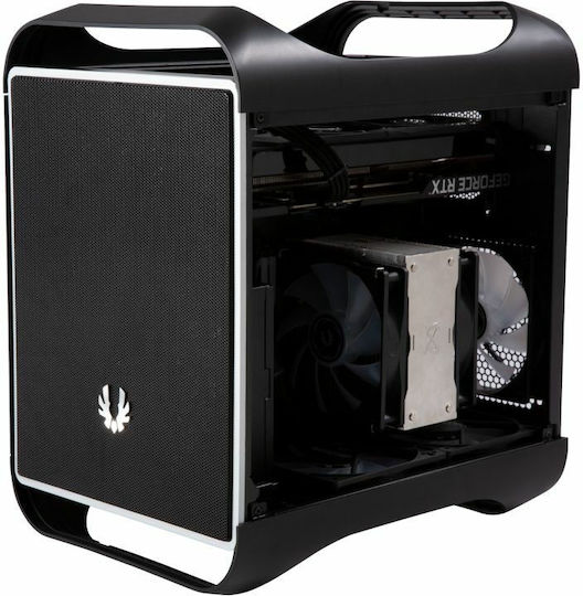 BitFenix Prodigy M 2022 Gaming Mini-Turm Computergehäuse mit Seitenfenster Schwarz