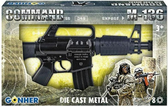 Gonher Mini Assault Rifle 8 Shots Cap Gun