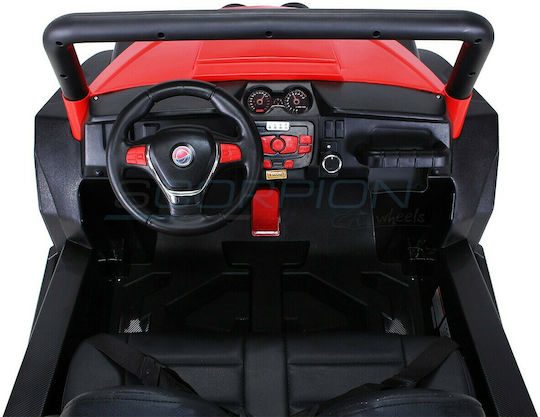 Commander Buggy Doppelsitzer Mit Fernbedienung 24 Volt Rote Für 2+ Jahre