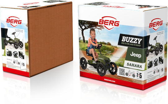 Jeep Buzzy Sahara Едноместен с Педали Зелен за 4+ Години