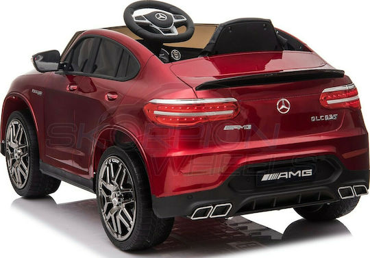 Mercedes Benz GLC 63S Cu Un Loc Cu Telecomandă Licențiat 12 Volți Burgundy Pentru 1+ Ani