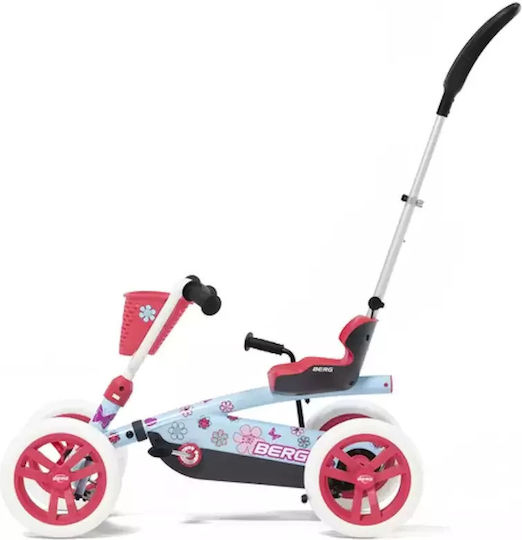 Berg Toys Tricicletă Pentru Copii Buzzy Bloom 2 În 1 Cu Spațiu De Depozitare Mâner Pentru Părinți Și Tricicletă Pentru Copii Pentru 2-5 Ani Albastru Deschis