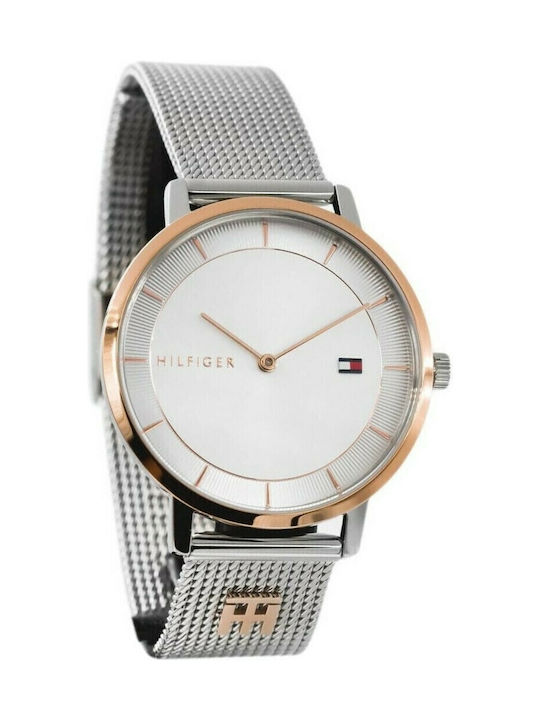 Tommy Hilfiger Tea Дамски Часовник 35мм Кварцов със Сребрист Метална Верижка