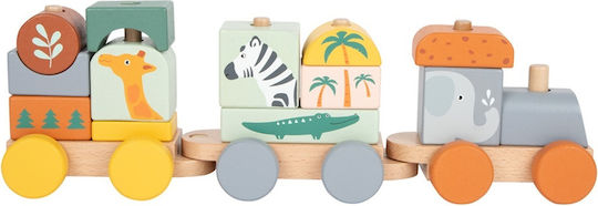 Small Foot Vehicle Safari Train made of Wood for 12++ Months