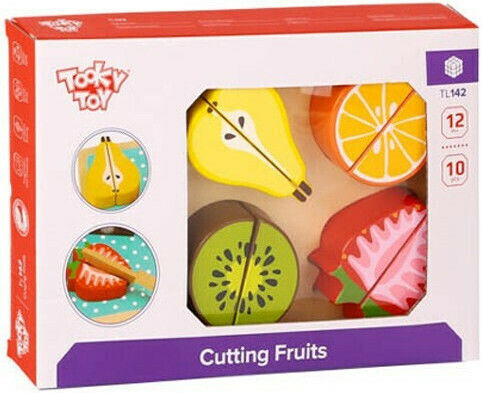 Tooky Toys Schneiden Gemüse aus Holz für 2+ Jahre 10 Stück