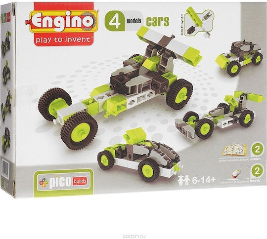 Engino Plastic Construction Toy Inventor 4 in 1 Models Cars for Children 6+ years old+ Years