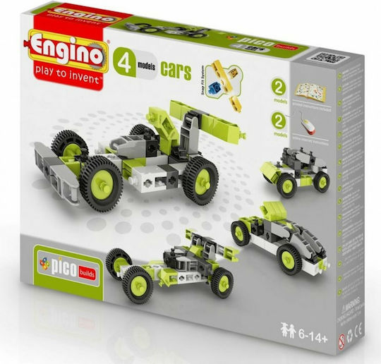 Engino Plastic Construction Toy Inventor 4 in 1 Models Cars for Children 6+ years old+ Years