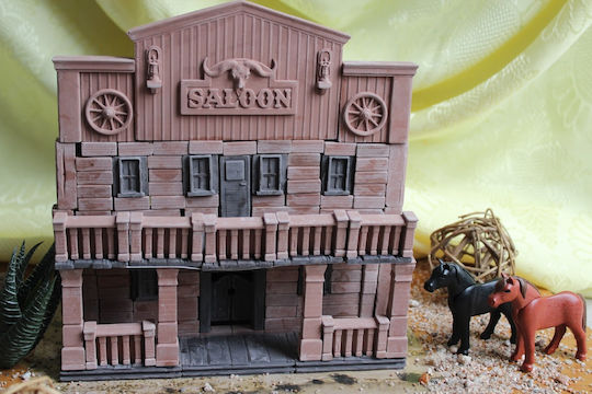 Wiseelk Construction Toy Saloon for Children 5+ years+ Years