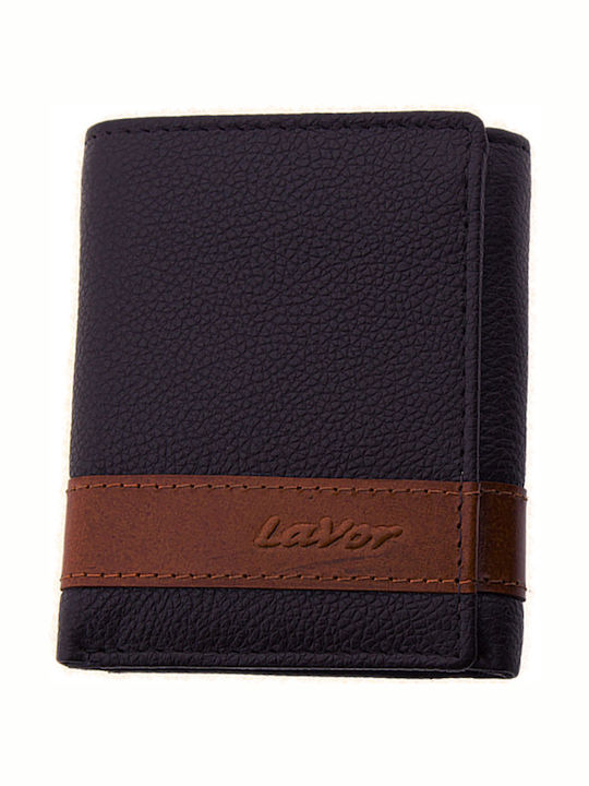 Leather Men's Wallet Classic with RFID Navy Blue
