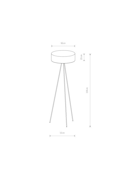 Nowodvorski Cadilac III Stehlampe H154cm. Schwarz