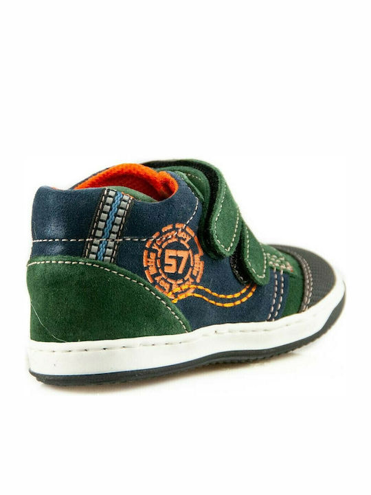 Ghete Copii din Suede cu Velcro Verzi