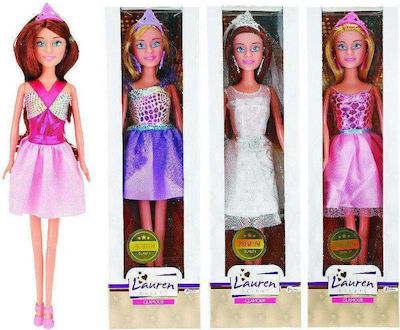 Lauren με Τιάρα και Φόρεμα Doll 24cm. (Various Designs/Assortments of Designs) 1pc