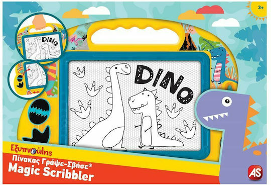 AS Magic Scribbler Baby Dinosaur Double Sided Draw & Erase Board 37.7x26cm