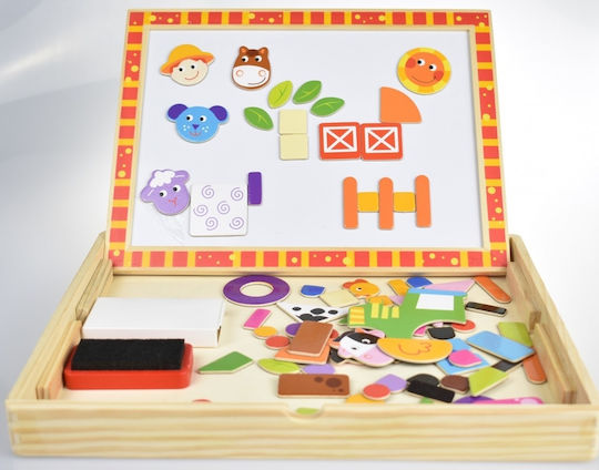 Tooky Toys Farm Kids Magnetic Board 30x21cm