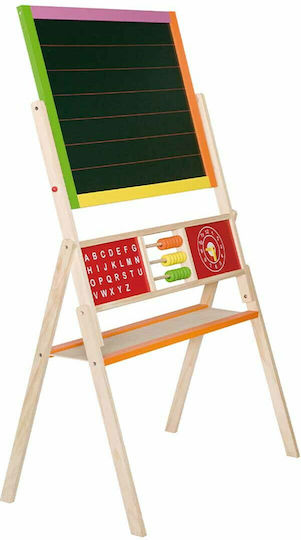 Viga Toys Standing Easel Πίνακας Μαγνητικός / Μαρκαδόρου Διπλής Όψης Επιδαπέδιος 40x11.2x67εκ.