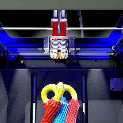 Creatbot DX Plus Αυτόνομος 3D Printer Τριπλού Extruder με Σύνδεση USB και Card Reader