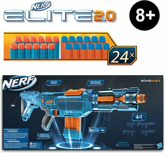 Nerf Launcher Elite 2.0 for 8+ years old years Echo CS-10