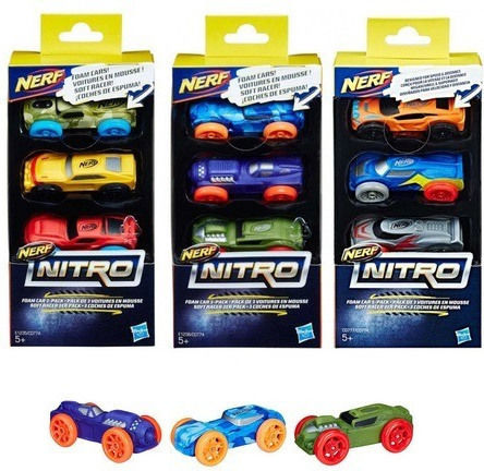 Nerf Parts Nitro for 5+ years years Foam Car (Various Designs/Assortment of Designs) 1pc