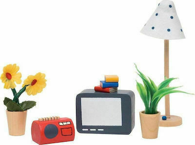 Goki Living Room Accessories Set Furniture for Dollhouse