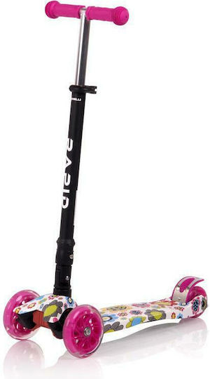 Lorelli Kids Scooter Foldable Rapid 3-Wheel for 5+ Years Pink