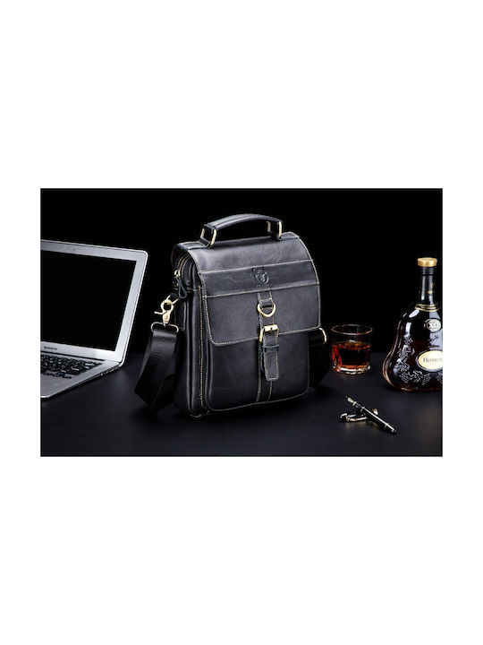 Leather Men's Black Briefcase